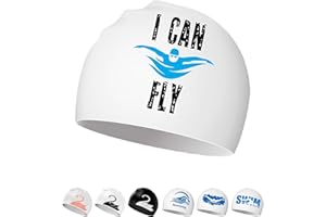 BELIKEFISH Swimming Hat - Silicone Swim Hat for Women Men Adults Teenagers with Long Hair/Short Hair