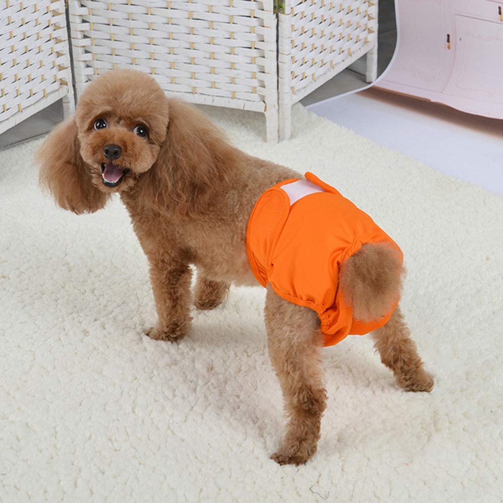 Tie langxian Female Dog Nappies,Dog Nappies for Female,Dog Diapers,Washable Reusable Nappy (S