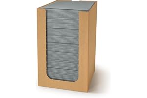 PAW DECOR COLLECTION PAW - Airlaid Cocktail Serviettes (20 x 20 cm) I 100 pièces I Unicolore I Semblable à du tissu I Élégante décoration de table I HoReCa I Occasions comme les mariages, les fêtes I Color: Gray