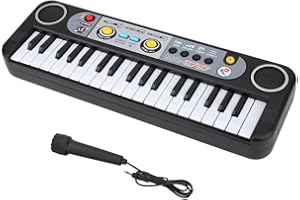 TBEST Klawiatura fortepianowa dla dzieci, elektroniczna klawiatura fortepianowa dla dzieci instrumenty muzyczne zabawka, elektroniczne organy elektroniczne pianino 37 przenośne klawisze klawiatura cyfrowa z