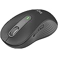 Logitech Signature M650 L Wireless Mouse - For Large Sized Hands, 2-Year Battery, Silent Clicks, Customisable Side Buttons, Bluetooth, for PC/Mac/Multi-Device/Chromebook - Graphite