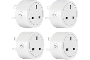 USEELINK Zigbee 3.0 Smart Plug, Mini Alexa Smart Plug 13A, Compatible Alexa, Support Voice/Remote/Timing, ZigBee Hub Required 4 Pack
