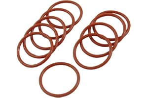 UXCELL sourcing map 10pcs Joint Torique 30 mm x 2,5 mm en silicone rondelles d'étanchéité à l'huile passe-fils rouge