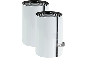 EBER SIGN Pack 2 - Protector Columnas Garaje Acolchado. Protector Pared Garaje de 2 Metros Protege Coche contra Golpes y Arañazos - Formato Rollo Autoadhesivo para Protección | 2000x200x6mm