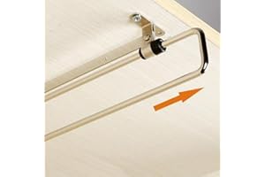 FIACVRS Percha retráctil para Armario, Barra extraíble, Barra de Ropa, Barra de Toallas, riel Deslizante para Almacenamiento de Madera Pulida, Barra telescópica telescópica para Colgar Armario(plateado)