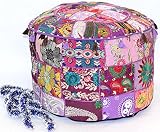 Dimensiones: Diámetro 18 "x 12" de altura, color - multicolor, base, color - Purple