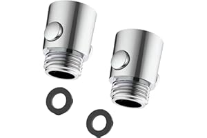 ANBOO 2 Stück Absperrventil, Wasserstop Dusche, Dusche Wasserstopper, Durchflussbegrenzer Dusche, Duschkopf-Absperrventil, Duschkopf Durchflussregelventil für Dusche Head Handbrause