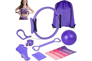 UPYOLUSCC 13Teiliges Pilates Set, Pilates Ball Pilates Ring Zubehör Set für Zuhause, Pilates Set Für Zuhause，Pilates Essential Kit für Frauen mit Yoga Ball, Yoga Ring, Pilates zubehör