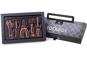 CHOCOLISSIMO Caja de herramientas de chocolate | Conjunto de herramientas de chocolate | Caja en el diseño de una caja de herramientas | Dulces | regalo Adulto | niño | manitas | Adultos | Niños | Cumpleaños