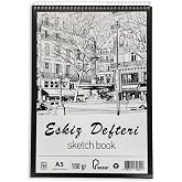 Monarty Paperart Eskiz Defteri, A5 148,5x210 mm, 100 gr, 50 Yaprak, Kağıt Malzeme