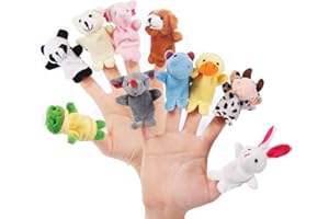 DealKits Fingerpuppen [20-TLG] Baby Mitgebsel Kindergeburtstag Finger Plüschtier Set, Jungen und Mädchen Geschenke für Weihnachten Ostern und Kinderparty, Kleines Geschenk für Kinder