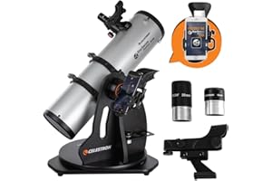 Celestron 22481 StarSense Explorer 130mm Tabletop Dobsonian Smartphone App-Enabled Telescope Works with StarSense App to Help You Find Nebulae, Planets & More – iOS/Android Compatible
