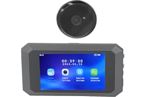 BANAPOY Videocitofono Spioncino, Spioncino Digitale Display LCD 3,97 Pollici 1080P 135° Rilevamento Movimento Visione Notturna Grandangolare, Monitoraggio Telecamera Cat Eye Sicurezza
