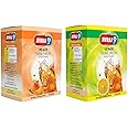 Jivraj 9 Instant Ice Tea Premix Flavoured With Lemon & Peach Green, Powder (Each 150 Grams) - Pack Of 2