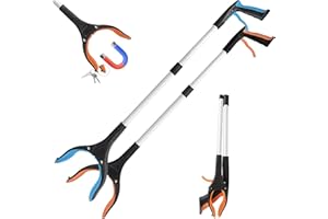 Bemece Grabber Stick, Magnetic Helping Hand Grabber, Rotating 360°Litter Picker for Adults, Disabled, Elderly-2 PCS （83cm/32.65’’）