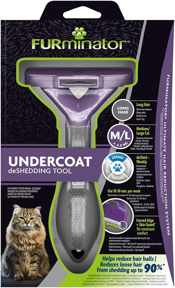 FURMINATOR Kediler için uzun saçlı – Büyük