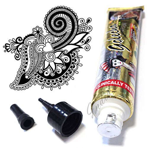 3x Herbal Tattoo Tubes Black by Golecha (75g) - 8
