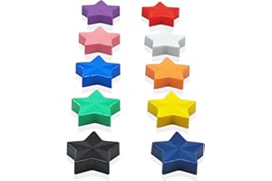 ZDZBLX PYJLBX Calamite Frigorifero, 10 Pezzi Magneti Calamite Potenti Calamite Piccole Stella Calamita Potente Calamite per Lavagna Magnetica,Colorati Magnete Mini Calamite per Frigo,Lavagne Bianca,10 colori