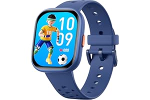 HEROANGE Kinder Smartwatch Uhr für Mädchen Jungen,IP68 wasserdichte Kinder Fitness Tracker Uhr mit 1,83 "Gesicht, Herzfrequenzschlafmonitor,Puzzlespiele mit App,großartige Geschenke für Teenager 6+ (Blau)