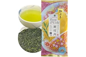 ‎DAISAN TEA Daisan Tea, Ryogouchi Zielona Herbata, Japońska Herbata Sencha Premium | Świeżo zbierana w dniu Hachijuhachiya, Ryoku-Cha Japońska Zielona Herbata, Prawdziwa z Shizuoki, Japonia (100g)