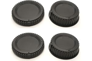 FIRE ROCK Lot de 2 bouchons d'objectif arrière et capuchon avant pour Nikon D780 D90 D7500 D7000 D3500 D5600 DSLR avec monture AF AF-S AF-P