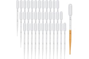 EPISKEY 200 Stück Transferpipetten Plastik 2ml, Messpipette Futterpipette Laborpipetten Dropper für Labor Industrie Handwerk Übertragung von ätherischen Ölen Parfüm Farben (2ml)