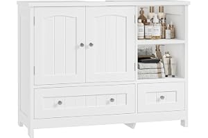 FOREHILL Tvättställsskåp 80 x 30 x 65 cm badrumsunderskåp vitt