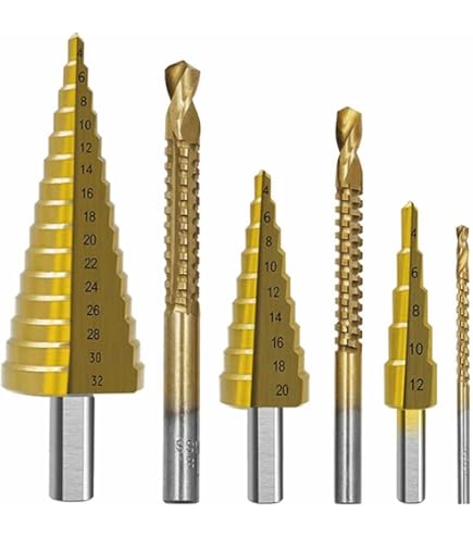 4-20mm Titanium Coated Metal Hex Core Drill Bits High Speed Steel Step Drill Bit Metric Cone Hole Opener For Wood Pvc P 34843073