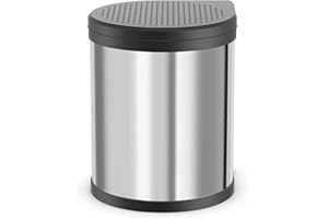 Hailo CompactBox M Abfallsammler - Einbau Swing Mülleimer aus Edelstahl für Küche und Bad - 15 Liter Küchenabfalleimer mit herausnehmbarem Inneneimer