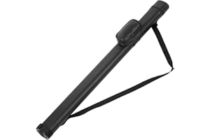 HUIOP Étui de Transport pour Tube de Queue de Billard Étui de Billard Rigide en polyuréthane Bandoulière réglable Sac de Rangement pour Queue de Billard,Mallette de Transport pour Queue de Billard