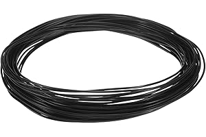 QUARKZMAN Bonsai Draht Eloxiertes Aluminium Trainingsdraht 1,5 mm Stärke 10 m Länge Basteldraht Aluminiumdraht für Garten, Gartenbau, Landschaftsbau, Pflanzen, Schwarz