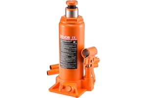 ‎VEVOR VEVOR hydraulischer Flaschenheber mit 10 t Kapazität, 235–470 mm Hubbereich, Flaschenwagenheber mit Schweißsystem für Auto Pickup SUV Autoreparatur, Stempelwagenheber Orange Wagenheber Hochleistung