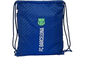 safta FC Barcelona NAVY BLUE Sport-Rucksack, Kordelzug, Rucksack, ideal für Kinder verschiedener Altersgruppen, bequem und vielseitig, Qualität und Widerstandsfähigkeit, 35 x 45 cm, marineblau, M,
