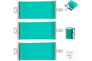 BASEOW Pyatofyy 3 Pcs 3D Sublimation Silikon Becher Wraps, 11 Unze Becher Silikon Form Leuchte Becher für Bedrucken von Bechern Transferpressen, 3D Sublimations Becher Druck