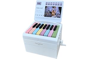 QXIAO Sänger Taylor Klavierkalender 2025 Spielbarer Klavier Tischkalender mit 27 Musikkalenderkarten 52 Lieder 3D Memo Pad Kreativer Zeitmesser Kalender Weihnachten Geburtstagsgeschenk für Swift Fans und