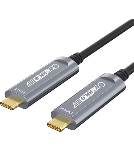 CHENLENIC USB-C Auf DisplayPort Kabel 4K – 10m, Glasfaser, 60Hz, Für MacBook Pro/Air, Thunderbolt 3/4