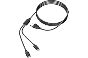 INF Kabel do ładowania kompatybilny z zegarkiem sportowym Garmin USB-C, telefonem komórkowym/zegarkiem sportowym, ładowarką 2 w 1