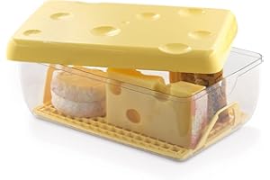 Snips Salva Formaggio 3L - Porta Formaggio da Frigorifero Salva Freschezza, Contenitori per Alimenti Formaggi, Griglia Rimovibile Salvafreschezza, Contenitore Frigo Antimuffa 26x17x10,5 Made in Italy