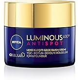 NIVEA Luminous630 Leke Karşıtı Gece Y&uuml;z Bakım Kremi 50ml,Nemlendirici,Hyaluronik Asit,Thiamidol,T&uuml;m Cilt ve Leke Tipleri