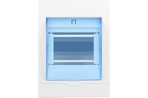 Chacerls Caja Cuadro Electrico,1 Pieza Caja Electrica Caja de Distribución de Plástico para Interruptor de Circuito de 3-4 Vías Interior en la Pared