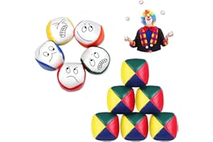 MOUJUCHI MUJUCHI Balles de Jonglage, 10pcs débutants balles de Jonglerie Douces et faciles balles de Jonglerie pour Enfants et Adultes