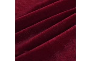 Wambere 50 cm x 160 cm - Tissu au mètre - Tissu pour vêtements, couture, travaux manuels, décoration pour bricolage, artisanat, rideau de scène, vêtements, décoration de vacances, bordeaux