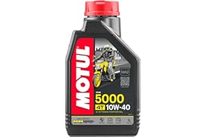 Motul Semi-Synthetic 5000 10W40 4T Oil Black 1L