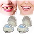 Flipped Warmth 2 Pairs Fake Teeth, Snap on Veneers, Instant Teeth Veneers for Women and Men - Perfect Smile Confidence in Minutes at Home