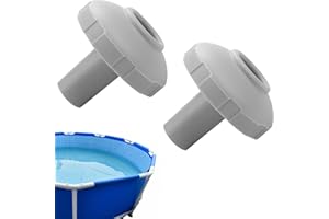 Dandin Pool Inlet Nozzle, Swimming Pool Inlet Nozzle Pool Spray Filtration Connector, Accessories for above Ground Pools Outlet Strainer Pool Hose Adapter(2pcs) (A)