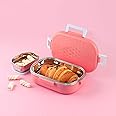 Cello Altro NEO Lunch Box - 2 Pieces, Neo Pink