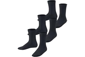 FALKE unisex niños Family 3-Pack calcetines transpirable algodón resistente extra suave en la piel costura plana en la puntera para la vida cotidiana escuela multipack 3 pares
