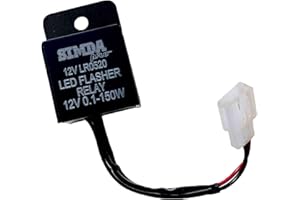 Simda Pro Kierunkowskazy przekaźnikowe 12 V motocyklowe kierunkowskazy LED migające światło do motocykla, kierunkowskazy LED z migającym światłem