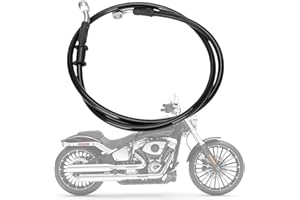 IUVWISN Latiguillo Freno Moto Hidráulico Manguera de aceite de freno 28 Grados M10 500-2000mm Universal para Pit Dirt Bike Motocross Street Bike ATV (Negro, 600mm)
