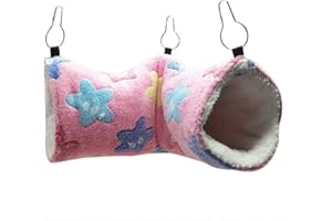 luckything Tunnelröhre Spielzeug Für Ratten, Frettchen, Hängematte Zubehör Höhle Hängebett Hamsterkäfige Kleintierebett Röhren Tunnel Mit Ha Für Kleine Ratte Chinchillas Totoro Hamster Mäuse Nager